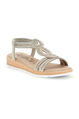 Eis-Sandalen mit Strasssteinen My Time LR263702