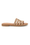 Beige Hausschuhe mit geformten Riemen Plocadi MAT0