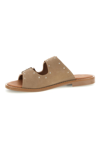 Beige Hausschuhe mit doppelter Schnalle Plocadi CHMAT