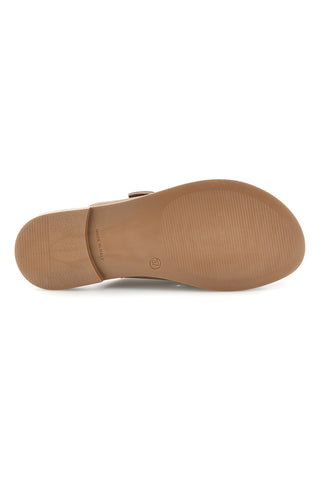Beige Hausschuhe mit doppelter Schnalle Plocadi CHMAT