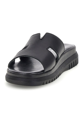 Pittarello Schwarz Leder Hausschuhe 32811926