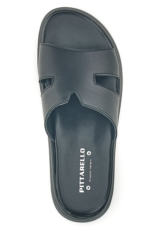 Pittarello Schwarz Leder Hausschuhe 32811926