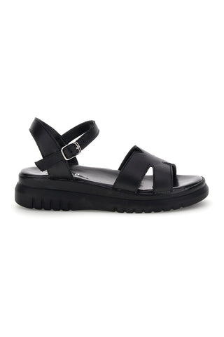 Sandali neri in vera pelle Pittarello 32841926