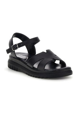 Schwarze Sandalen aus echtem Leder Pittarello 32841926