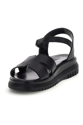 Schwarze Sandalen aus echtem Leder Pittarello 32841926