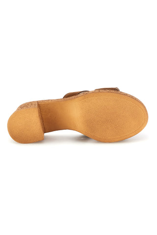 Braune Ledersandalen mit breitem Absatz und Plateau Pittarello 324518379