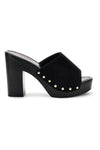 Sandalo nero con tacco e borchie Pittarello Must Have 11233