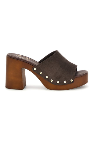 Sandalo marrone in pelle con tacco alto Pittarello Must Have 11934