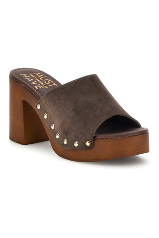 Sandalo marrone in pelle con tacco alto Pittarello Must Have 11934