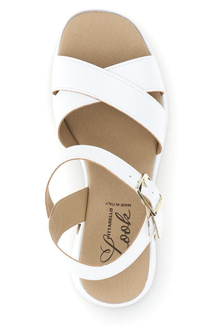 Weiße hochhackige Sandalen Pittarello Look MK3557C435