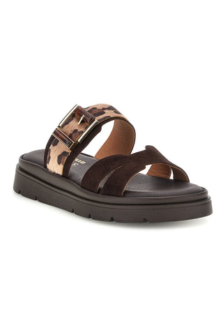 Braune Sandalen mit Tierdetails Pittarello Fokus MK3853361