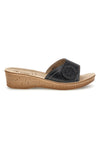 Schwarz Pantoffeln Band mit Strass Inblu 2690