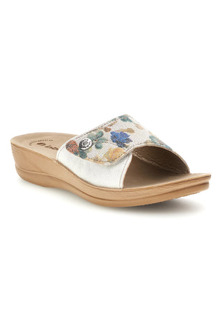 Beige Floral Hausschuhe Inblu 68 VR