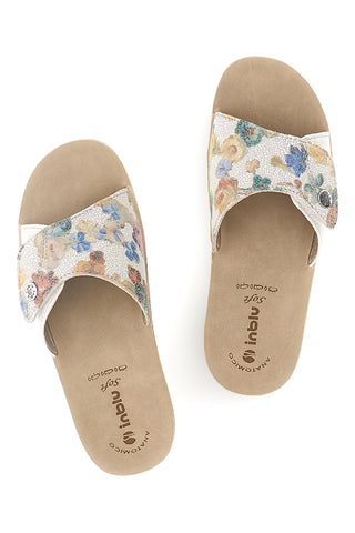 Beige Floral Hausschuhe Inblu 68 VR