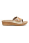 Beige Floral Hausschuhe Inblu 68 VR
