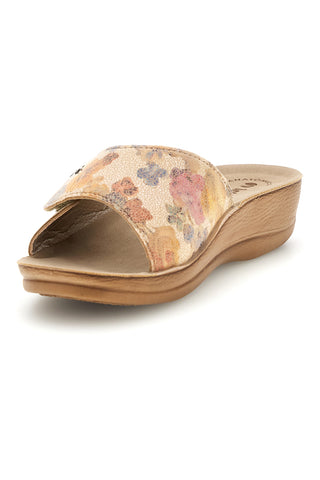 Beige Floral Hausschuhe Inblu 68 VR