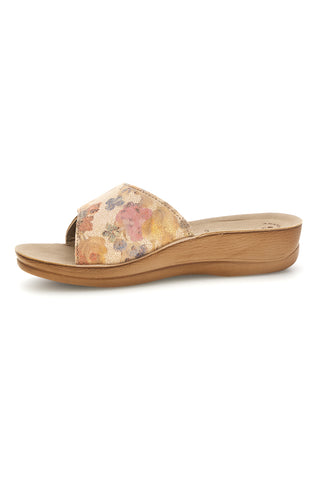 Beige Floral Hausschuhe Inblu 68 VR