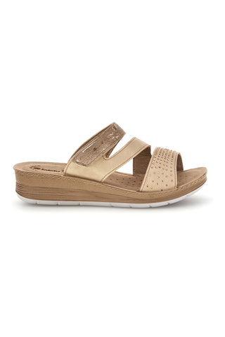 Ciabatte Sabbia con sottopiede in pelle Inblu 62 FC