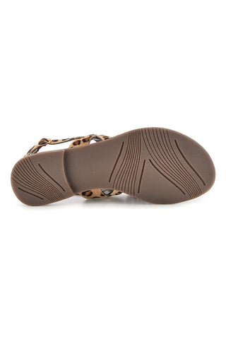 Sandalen aus echtem Tierleder mit Fransen im Pittarello-Look IF10277