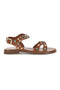 Sandali marroni in vera pelle con borchie multicolor Pittarello look IF6980
