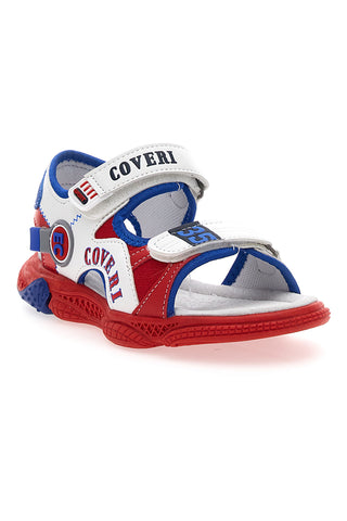 Coveri Sandalen 63289 weiß, blau und rot