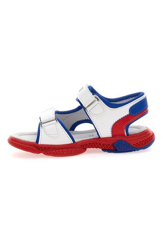 Coveri Sandalen 63289 weiß, blau und rot
