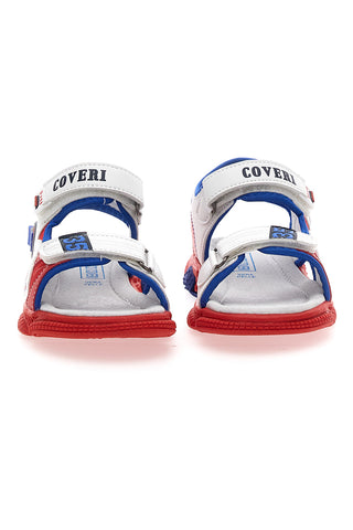 Coveri Sandalen 63289 weiß, blau und rot