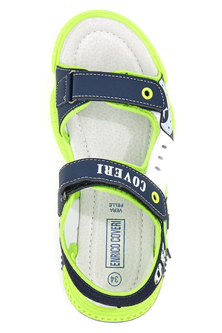 Coveri Sandalen 63288 Blau mit Tränen
