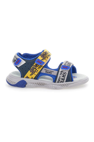 Rams23 2728 Blaue und gelbe Sandale