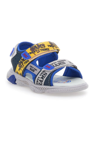 Rams23 2728 Blaue und gelbe Sandale