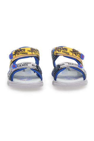 Rams23 2728 Blaue und gelbe Sandale