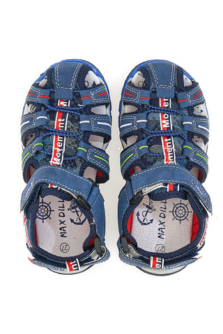 Max Dillan 13600 Blaue halboffene Sandale