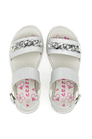 Weiße Sandalen Danke 13610