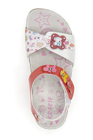 Weiße Sandalen Danke 13652