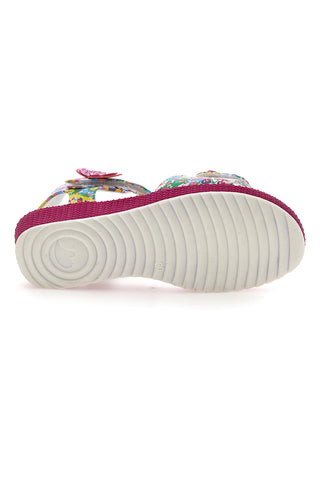 Sandali Snoopy 09161131 Fuxia con fiori e farfalle