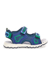 Sandalo Asso 13502 Blu con sottopiede in pelle