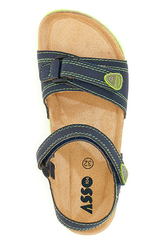 Sandali Asso 7711 Blu Verde Lime