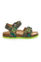 Asso 7711 Grüne Camouflage-Sandale mit Riemen