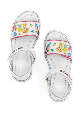 Weiße Sandalen Laura Biagiotti 7924