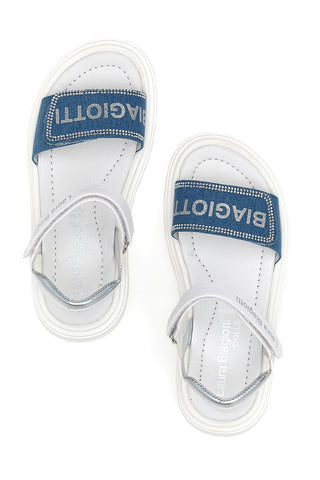 Weiße Sandalen Laura Biagiotti 7945