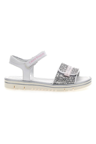 Sandali L. Biagiotti 6360 Bianchi con glitter