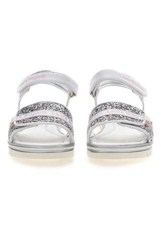 Sandali L. Biagiotti 6360 Bianchi con glitter
