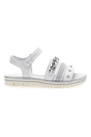 Weiße Byblos 253 Sandalen mit Kette