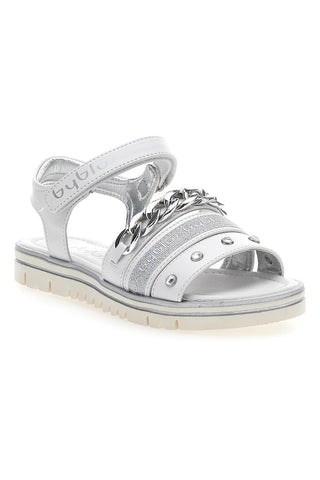 Weiße Byblos 253 Sandalen mit Kette