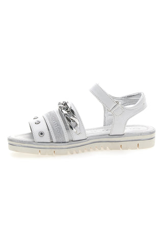 Weiße Byblos 253 Sandalen mit Kette