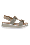 Platin-Plateausandalen Danke 3355