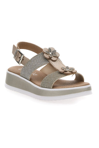 Platin-Plateausandalen Danke 3355