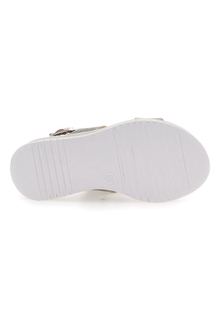 Platin-Plateausandalen Danke 3355