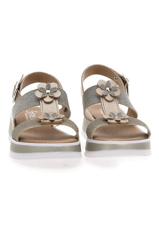 Platin-Plateausandalen Danke 3355