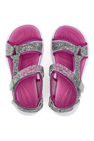 Skechers Glimmer Kicks Glittery Glam Light Sandalen Rosa
